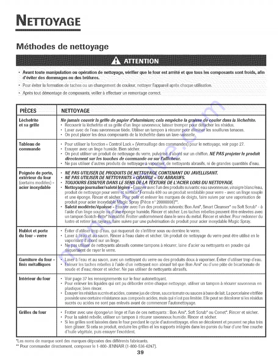 Jenn-Air JJW8430DDB Use & Care Manual Download Page 40