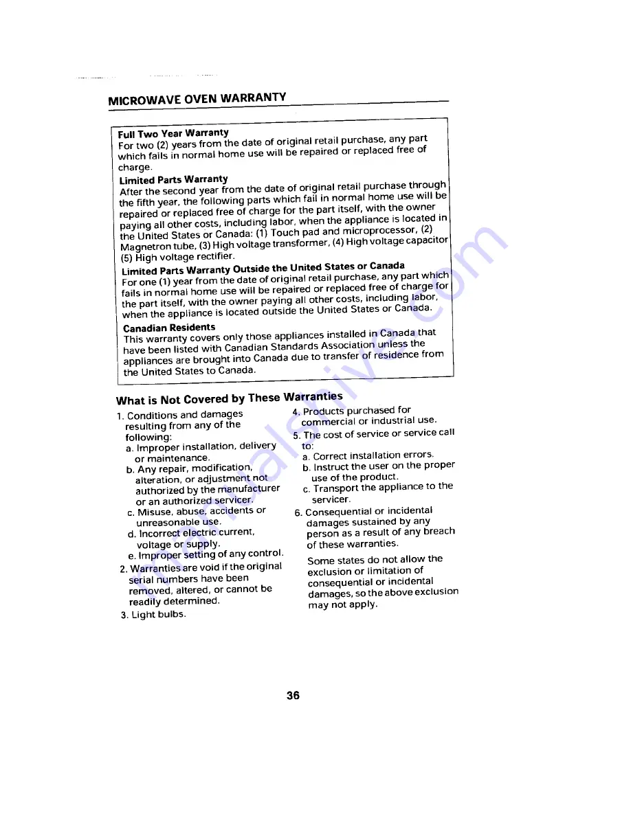 Jenn-Air JMC8100ADB User'S Manual And Cooking Manual Download Page 37