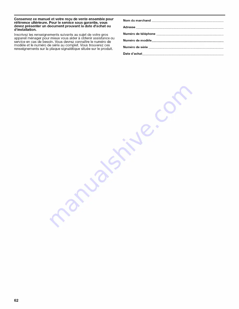 Jenn-Air JMW2430WR00 Use & Care Manual Download Page 62