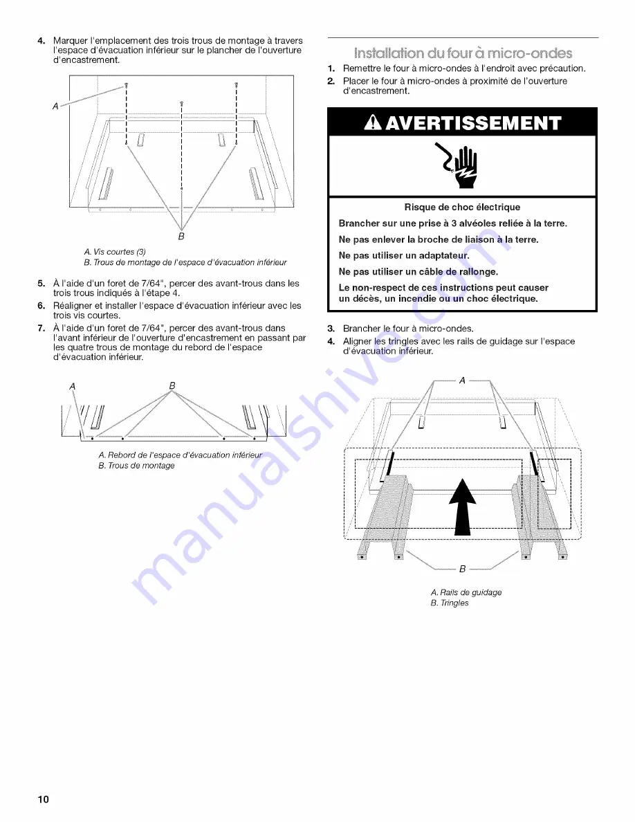 Jenn-Air MK2160 Installation Instructions Manual Download Page 10