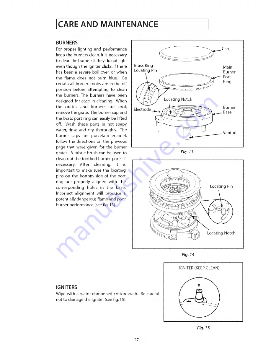 Jenn-Air Pro-Style PRD3030 Use & Care Manual Download Page 28