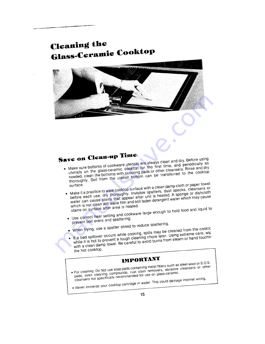 Jenn-Air S105 Use And Care Manual Download Page 15