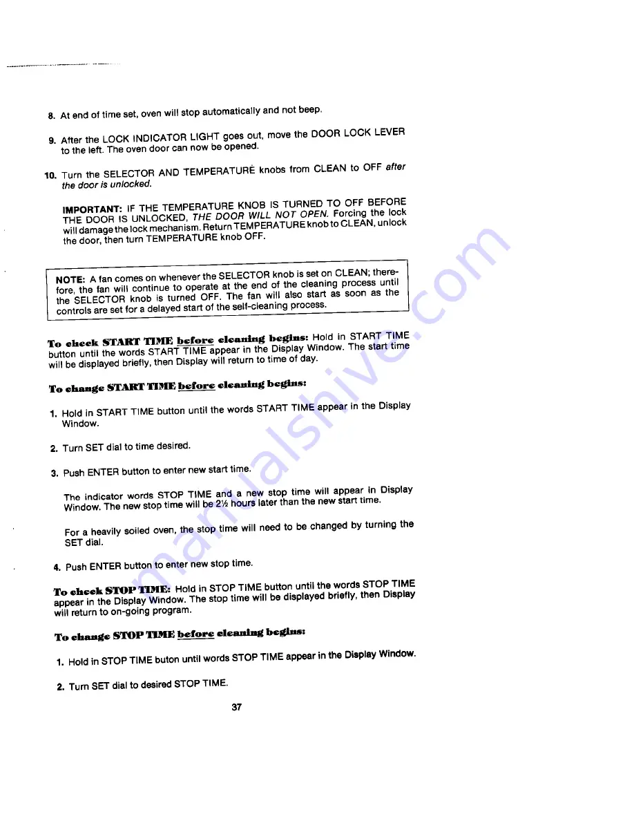 Jenn-Air S136 Use And Care Manual Download Page 37