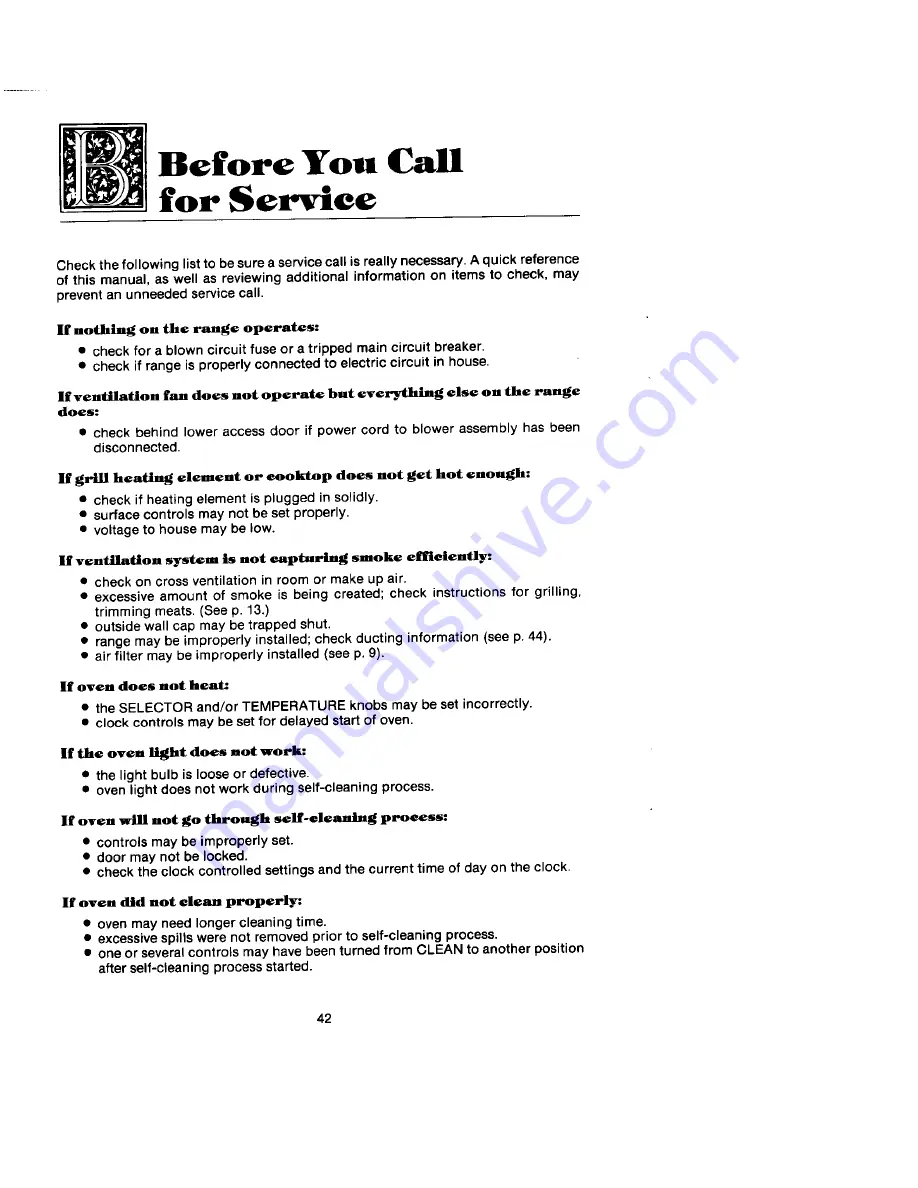 Jenn-Air S136 Use And Care Manual Download Page 42