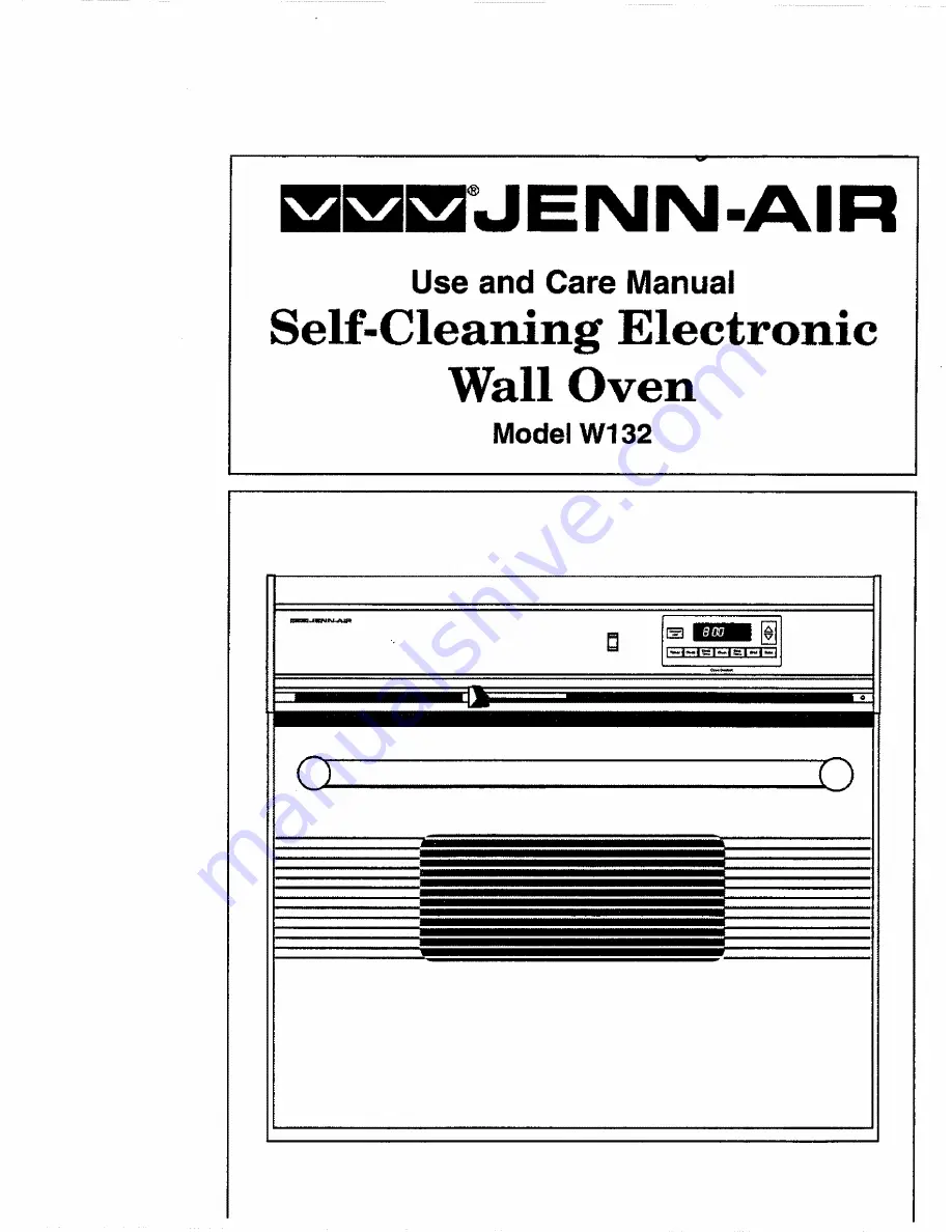 Jenn-Air W132 Use And Care Manual Download Page 1