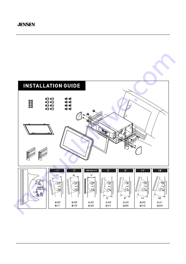 Jensen CAR1000 Installation & Owner'S Manual Download Page 6