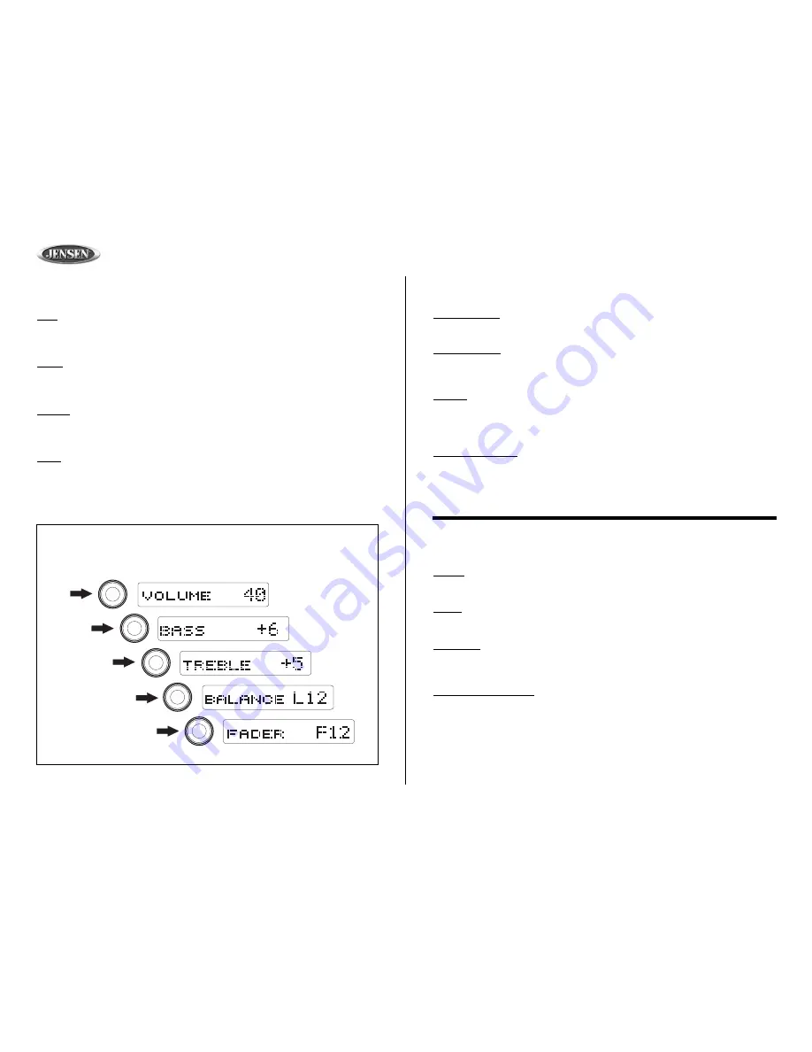 Jensen CD3610XM Скачать руководство пользователя страница 8