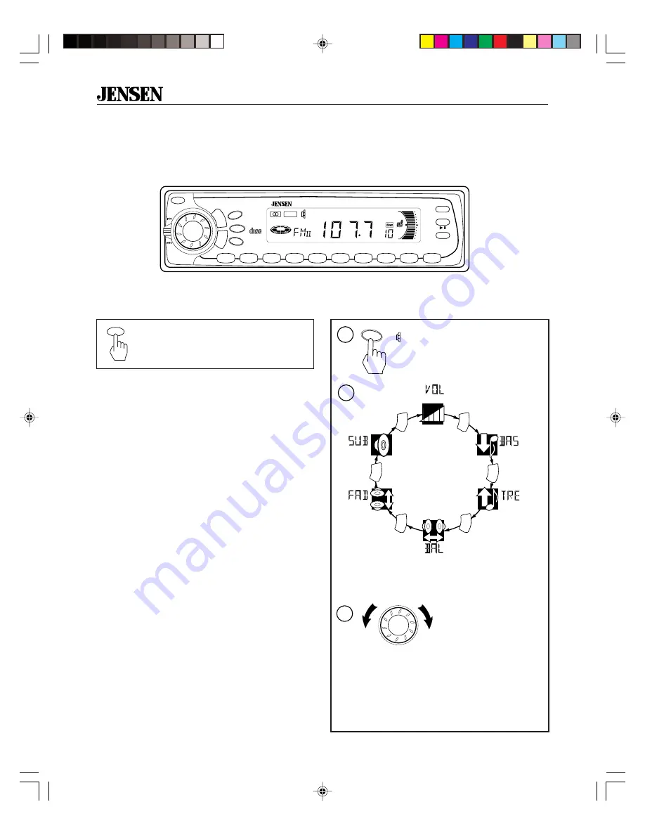 Jensen CD510K Operation Download Page 2