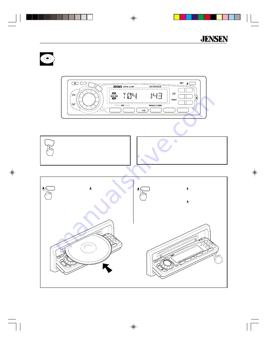 Jensen CD511K Operation Download Page 11