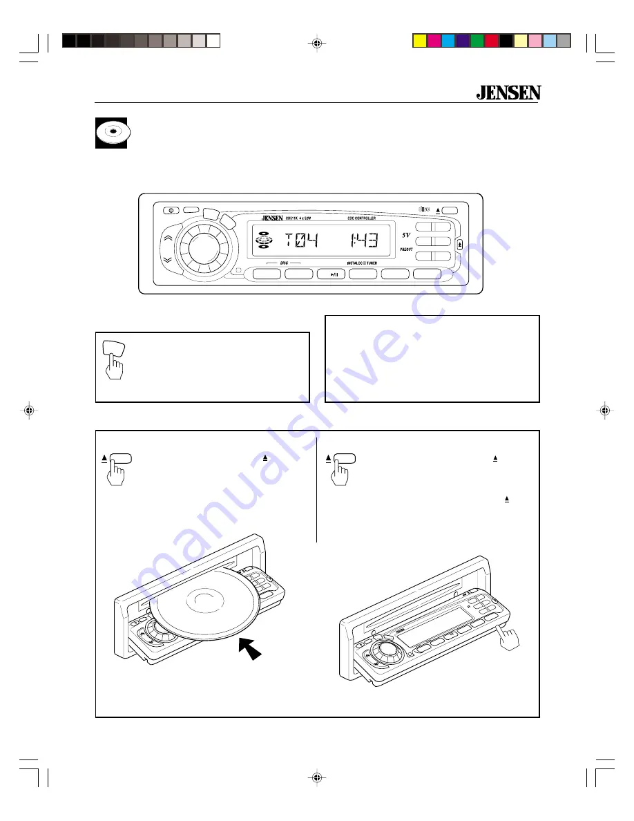 Jensen CD511K Operation Download Page 27