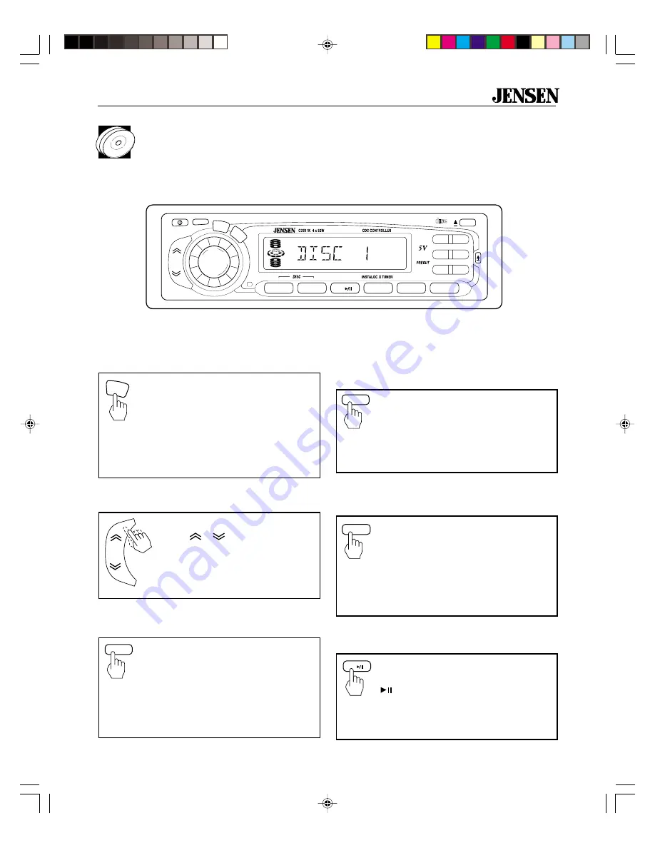 Jensen CD511K Скачать руководство пользователя страница 29