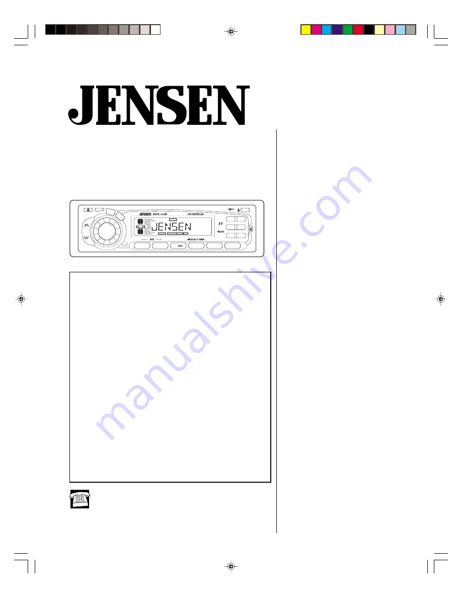 Jensen CD511K Скачать руководство пользователя страница 33