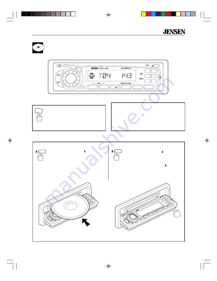 Jensen CD511K Скачать руководство пользователя страница 43