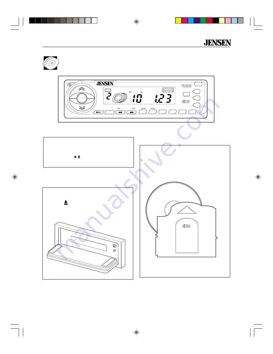 Jensen CH4001 - 160 Watt AM/FM Stereo Скачать руководство пользователя страница 5