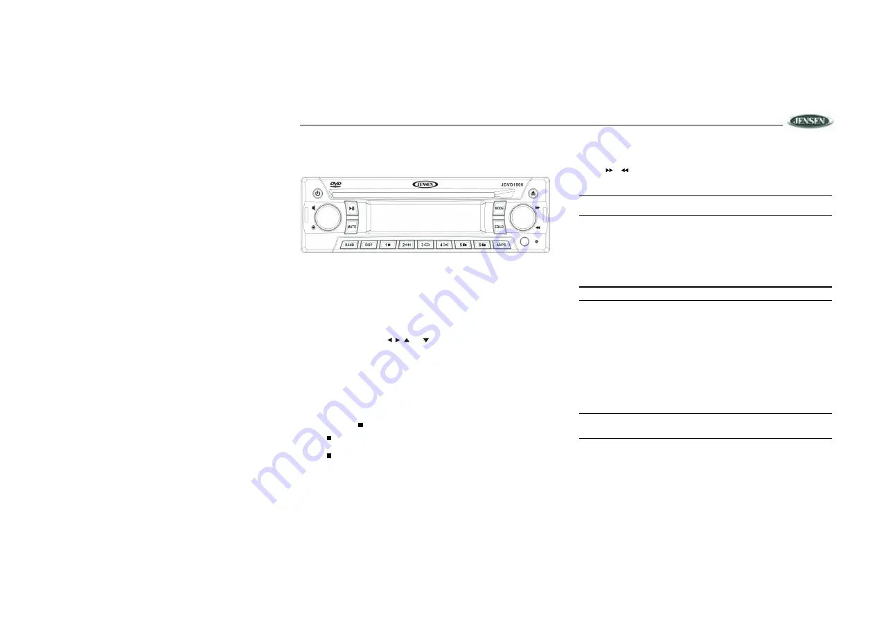 Jensen CVS0336 Installation And Operation Manual Download Page 17