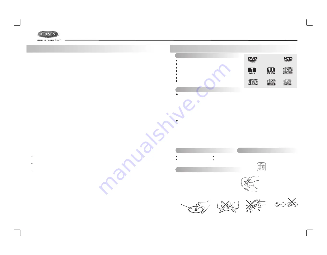 Jensen DV2007 Installation And Operation Manual Download Page 2