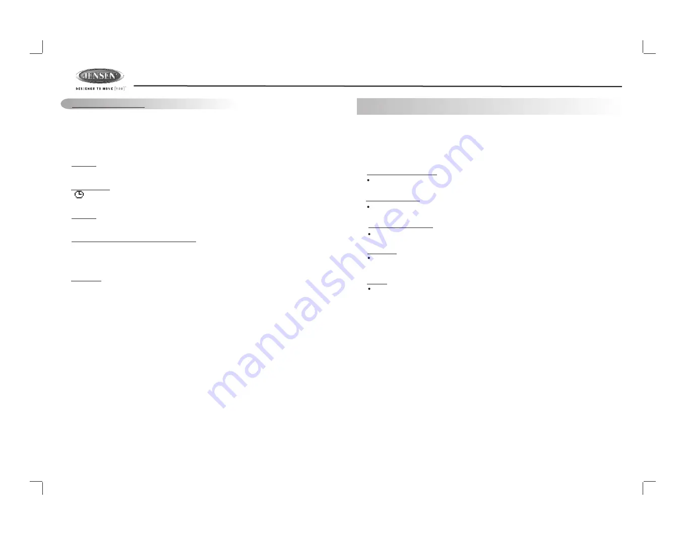 Jensen DV2007 Installation And Operation Manual Download Page 8