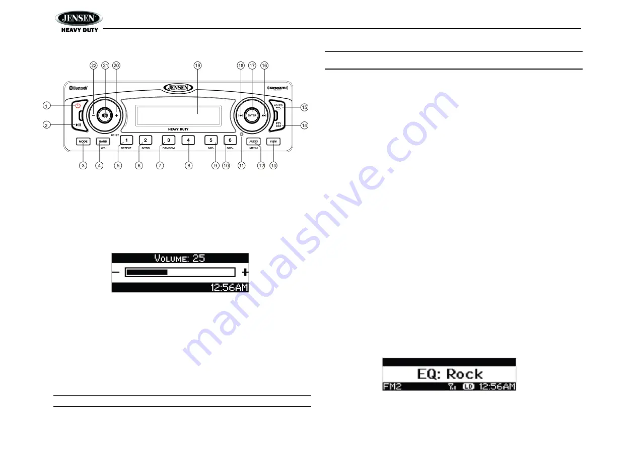 Jensen Heavy Duty HD1BT Скачать руководство пользователя страница 7