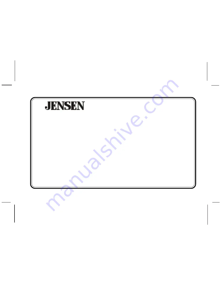 Jensen JCKFM1 Installation Manual Download Page 14