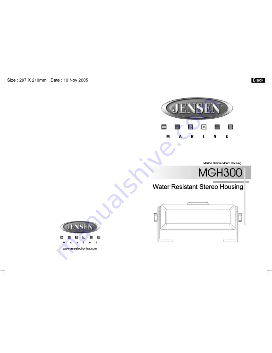 Jensen MGH300 Скачать руководство пользователя страница 1