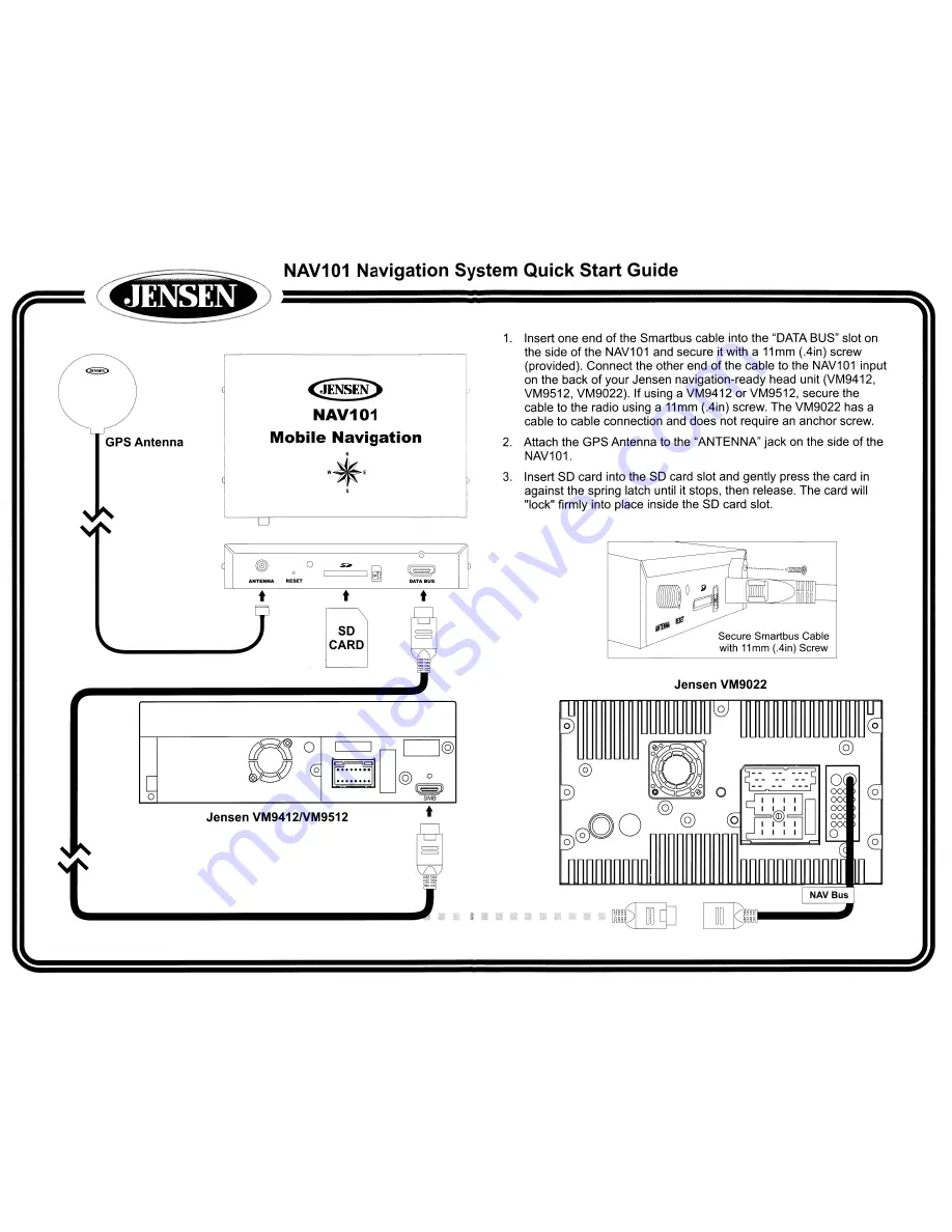 Jensen NAV101 Operation Manual Download Page 26