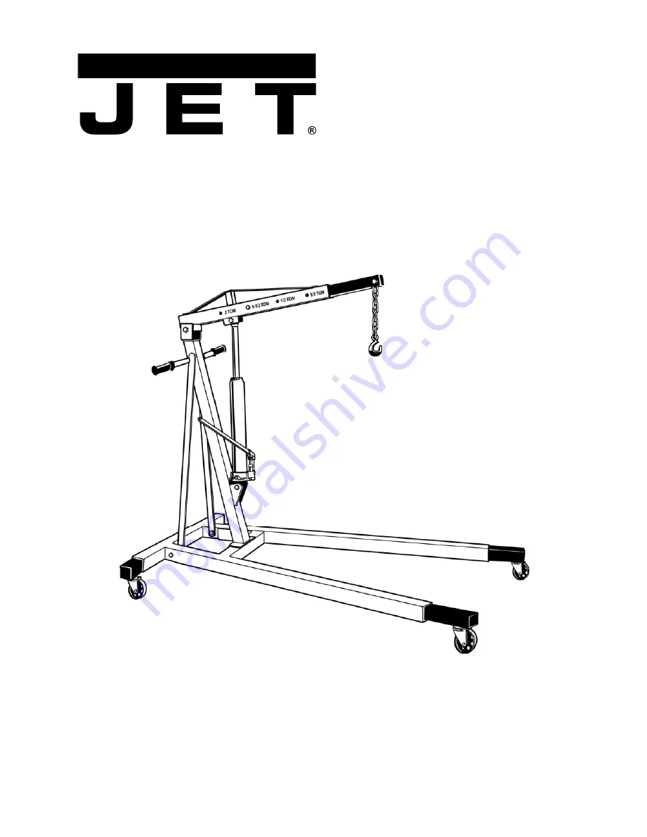 Jet 106200 Operating Instructions And Parts Manual Download Page 1