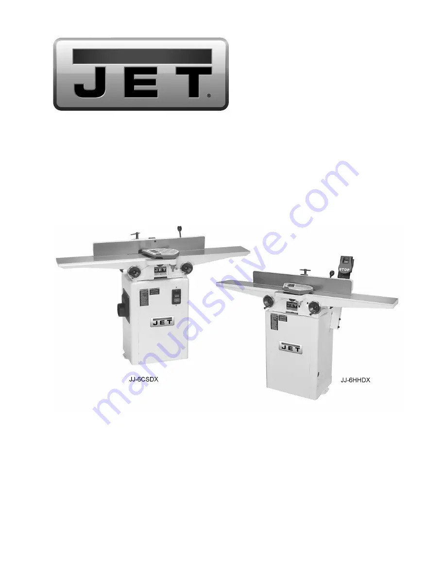 Jet 708457DXJ Operating Instructions And Parts Manual Download Page 1