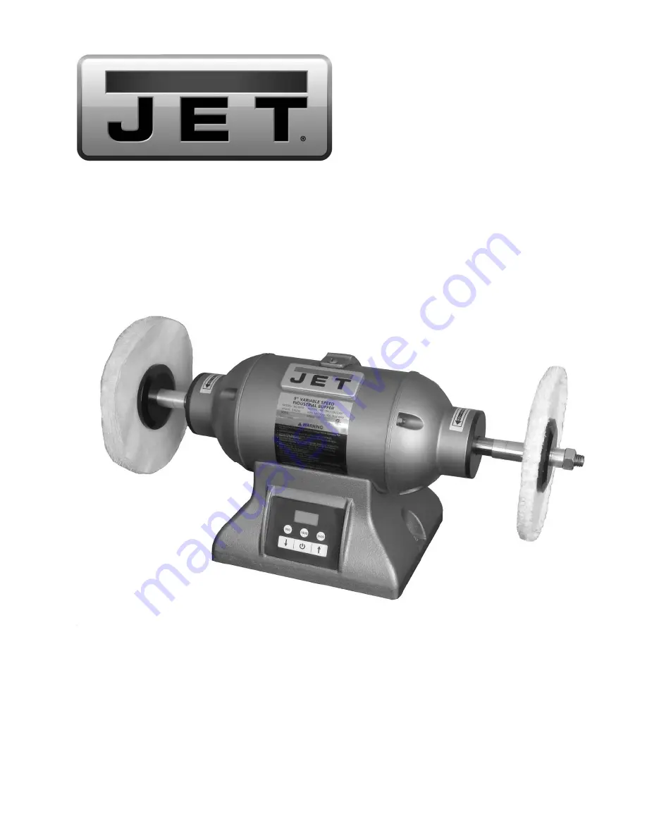 Jet IBG-8VSB Operating Instructions Manual Download Page 1