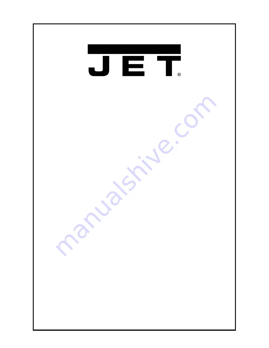 Jet J-A4008M Instructions Manual Download Page 1