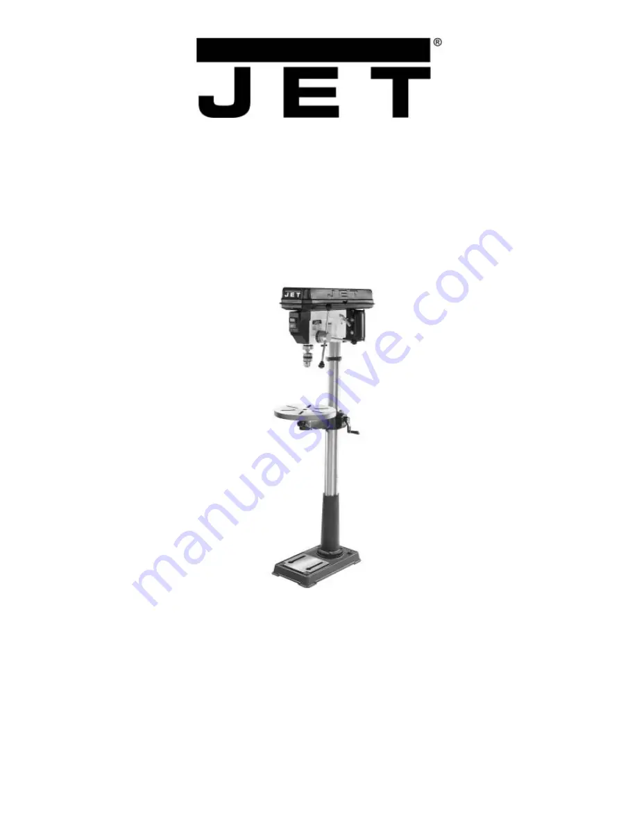 Jet JDP-17FSE Owner'S Manual Download Page 1