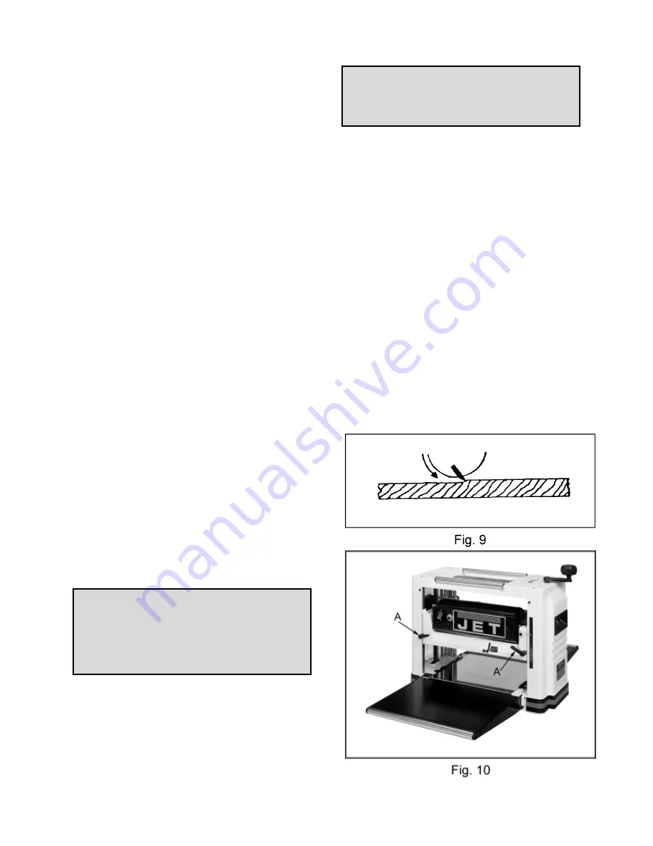 Jet JWP-12DX Owner'S Manual Download Page 10