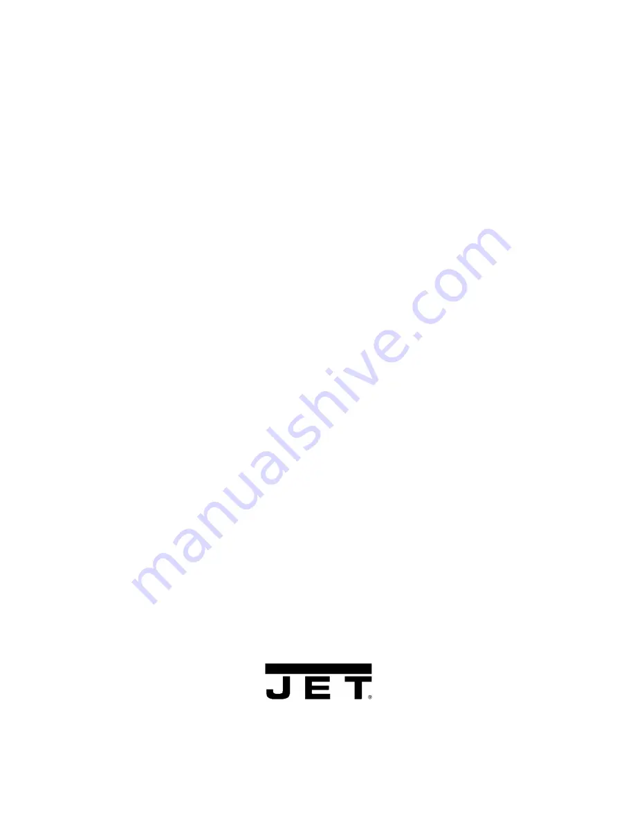 Jet LF-20 Operating Instructions And Parts Manual Download Page 20