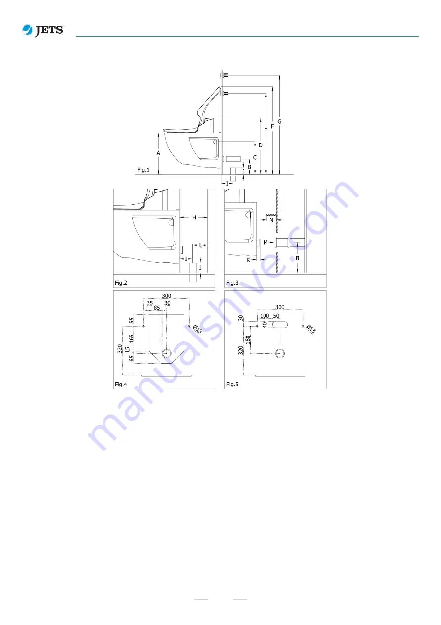 Jets Opal Wall Toilet TO615PO Скачать руководство пользователя страница 3