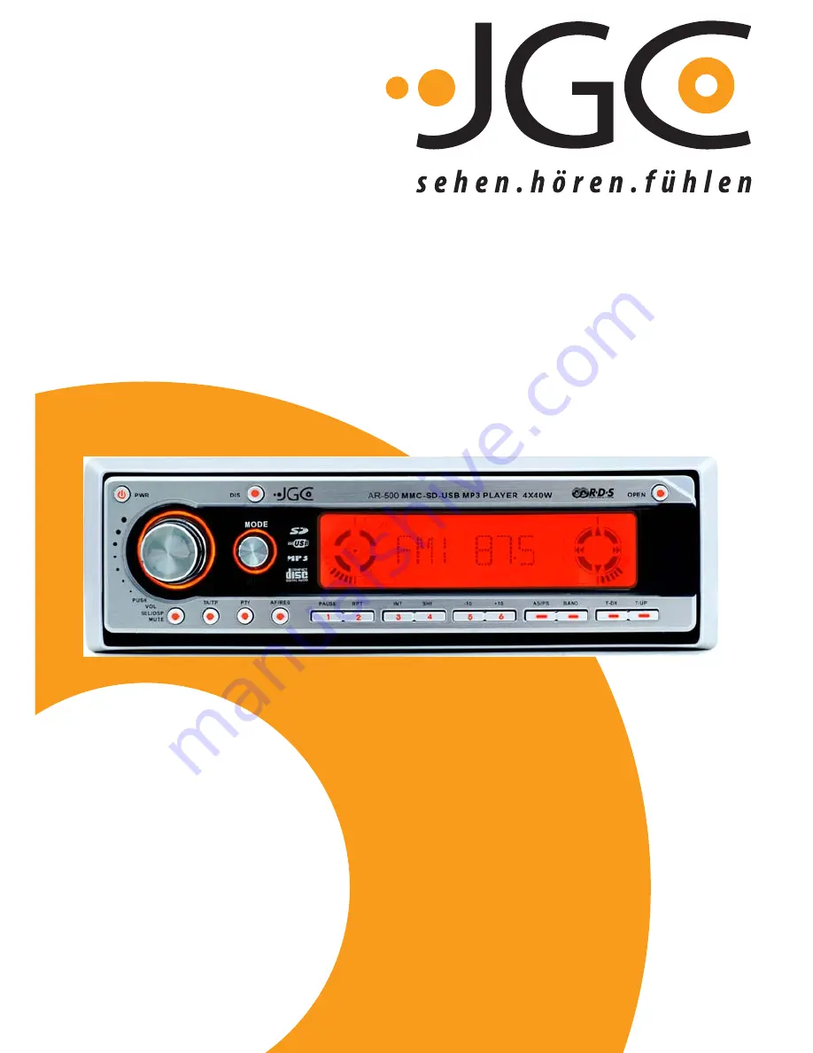 JGC AR-500 User Manual Download Page 1