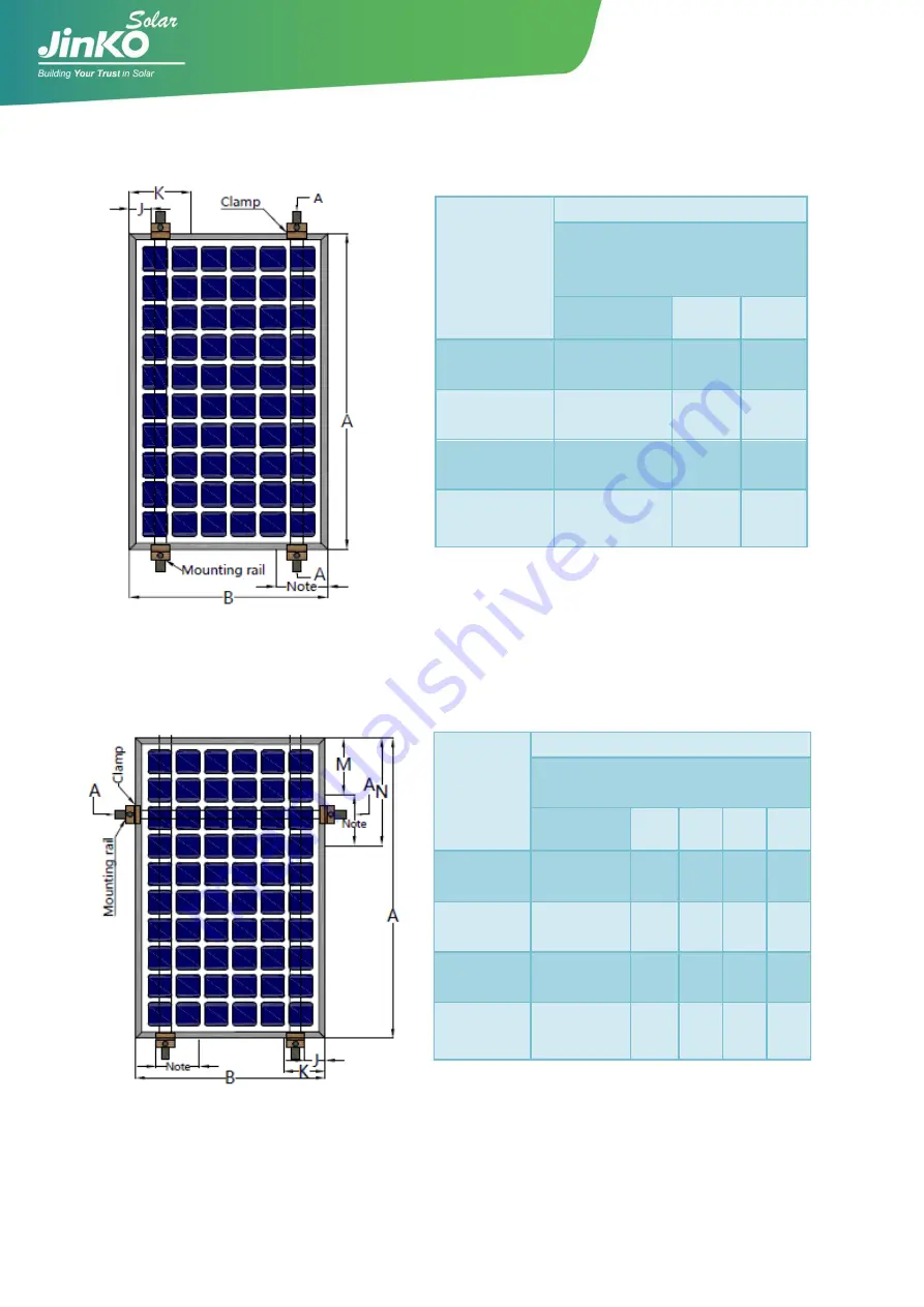 Jinko Solar JKM M-60 Plus Series Installation Manual Download Page 9