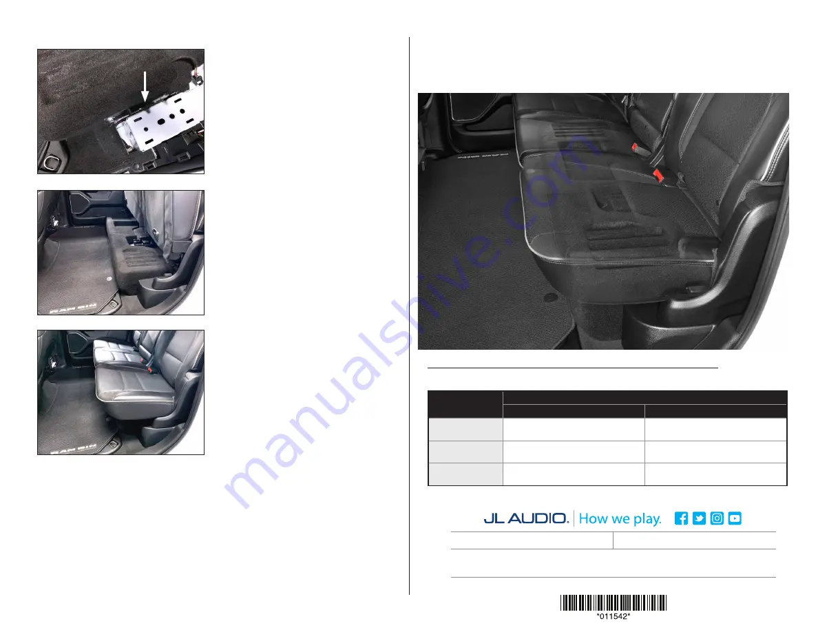 JL Audio Stealthbox SB-D-5GRAMCCR/10TW3 Installation Manual Download Page 6