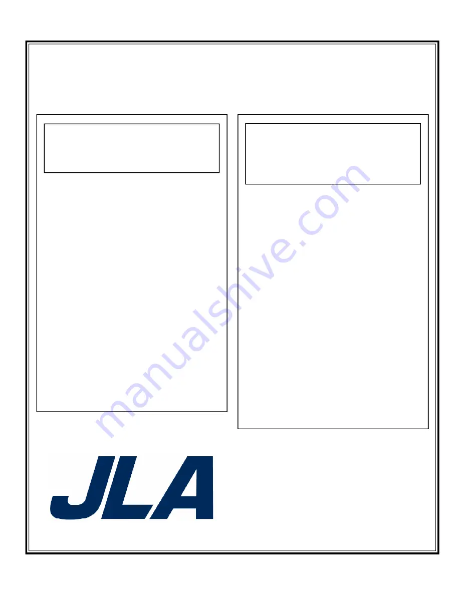 JLA D3030 Скачать руководство пользователя страница 1