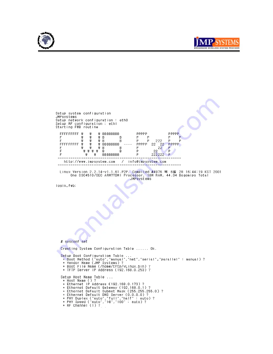 JMP Systems FWB2411 Скачать руководство пользователя страница 20