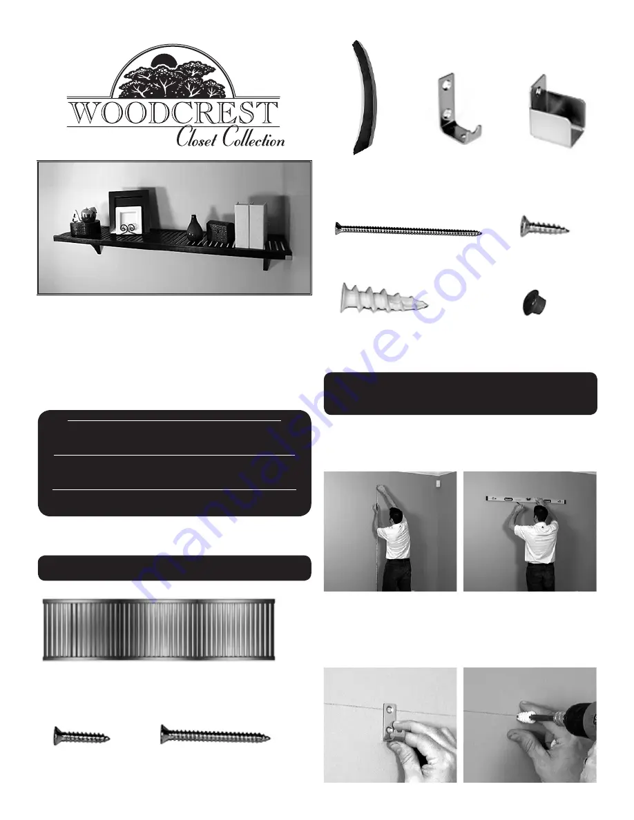 John Louis Home WOODCREST JLH574 Assembly Instructions Manual Download Page 1