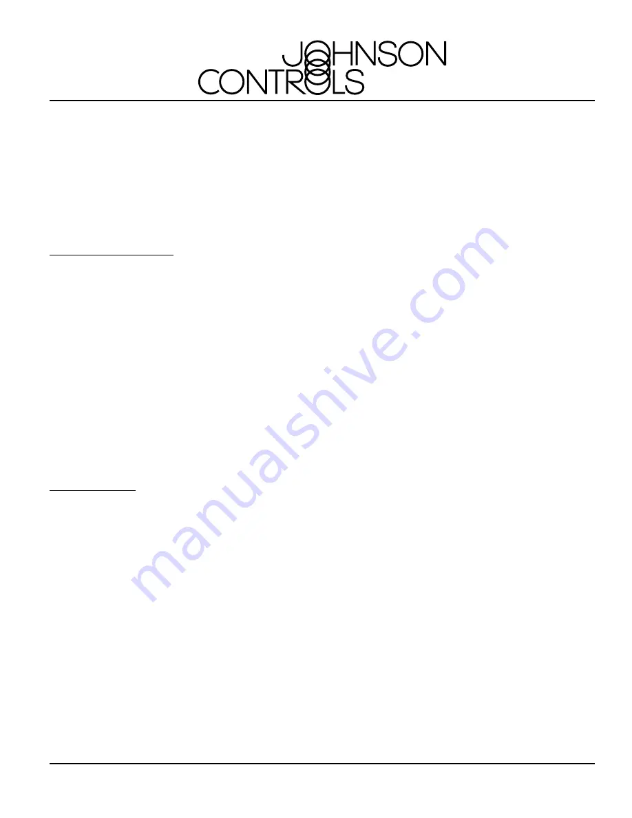 Johnson Controls 5951J Installation And Maintenance Instructions Download Page 1