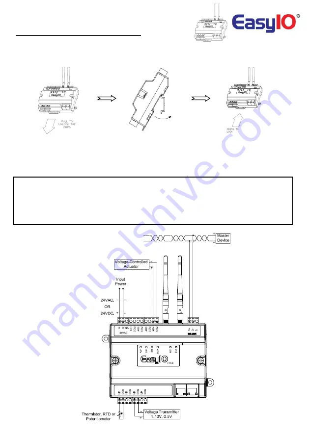 Johnson Controls EasyIO FW-08 V3 Скачать руководство пользователя страница 1