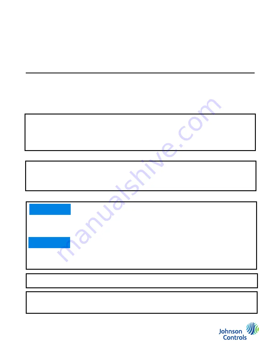 Johnson Controls FMS-1655L Скачать руководство пользователя страница 1