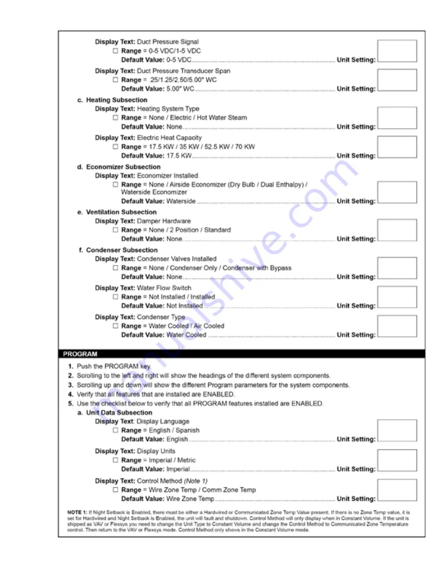 Johnson Controls LSWD Startup Manual Download Page 15