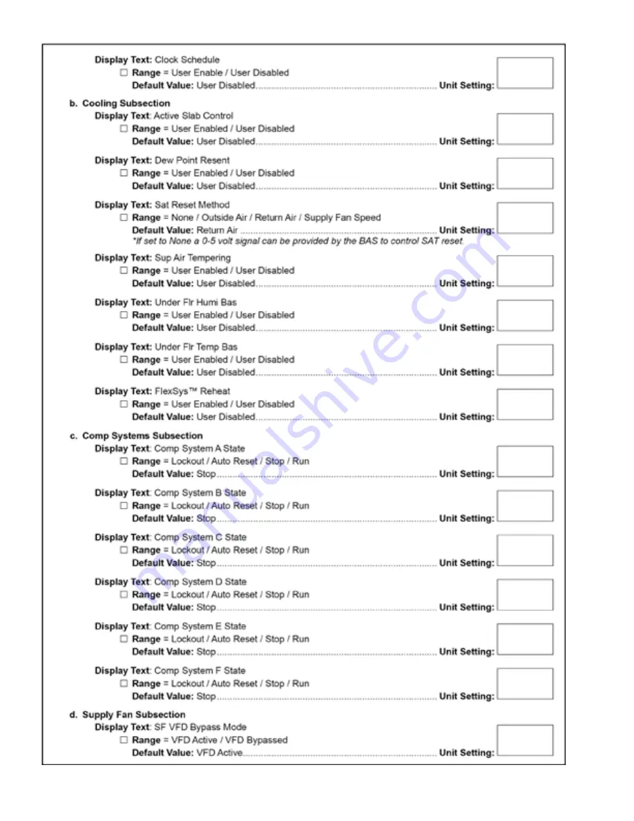 Johnson Controls LSWD Startup Manual Download Page 16