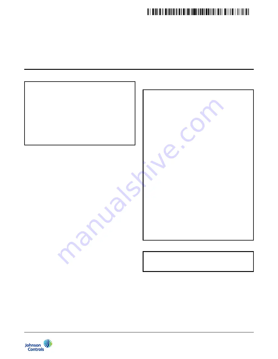 Johnson Controls M9310 Series Скачать руководство пользователя страница 1