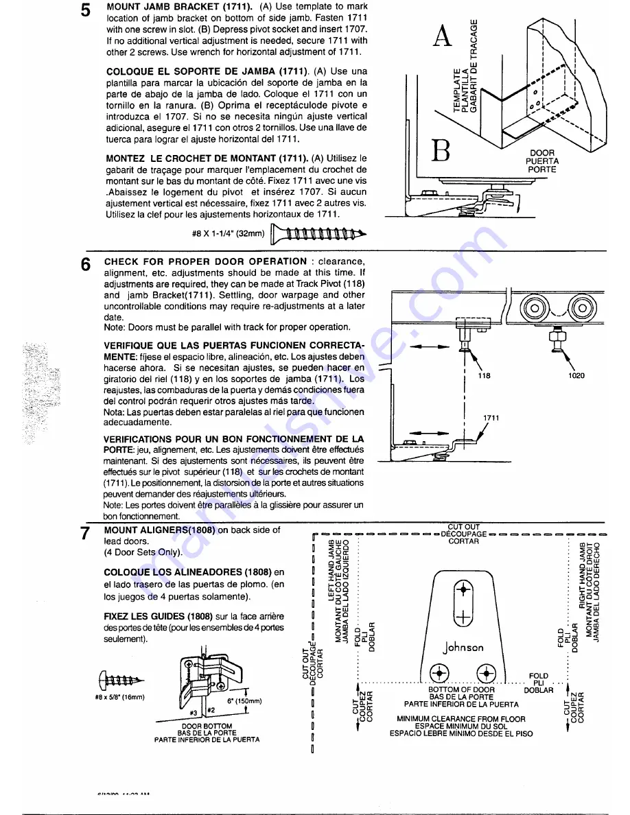 Johnson Hardware 111FD Series Скачать руководство пользователя страница 3