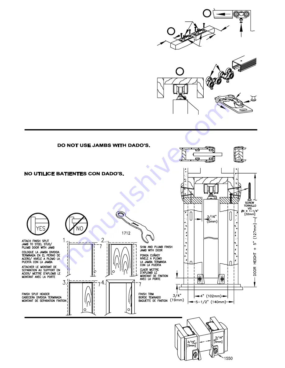 Johnson Hardware 1560 Series Installation Instructions Download Page 3