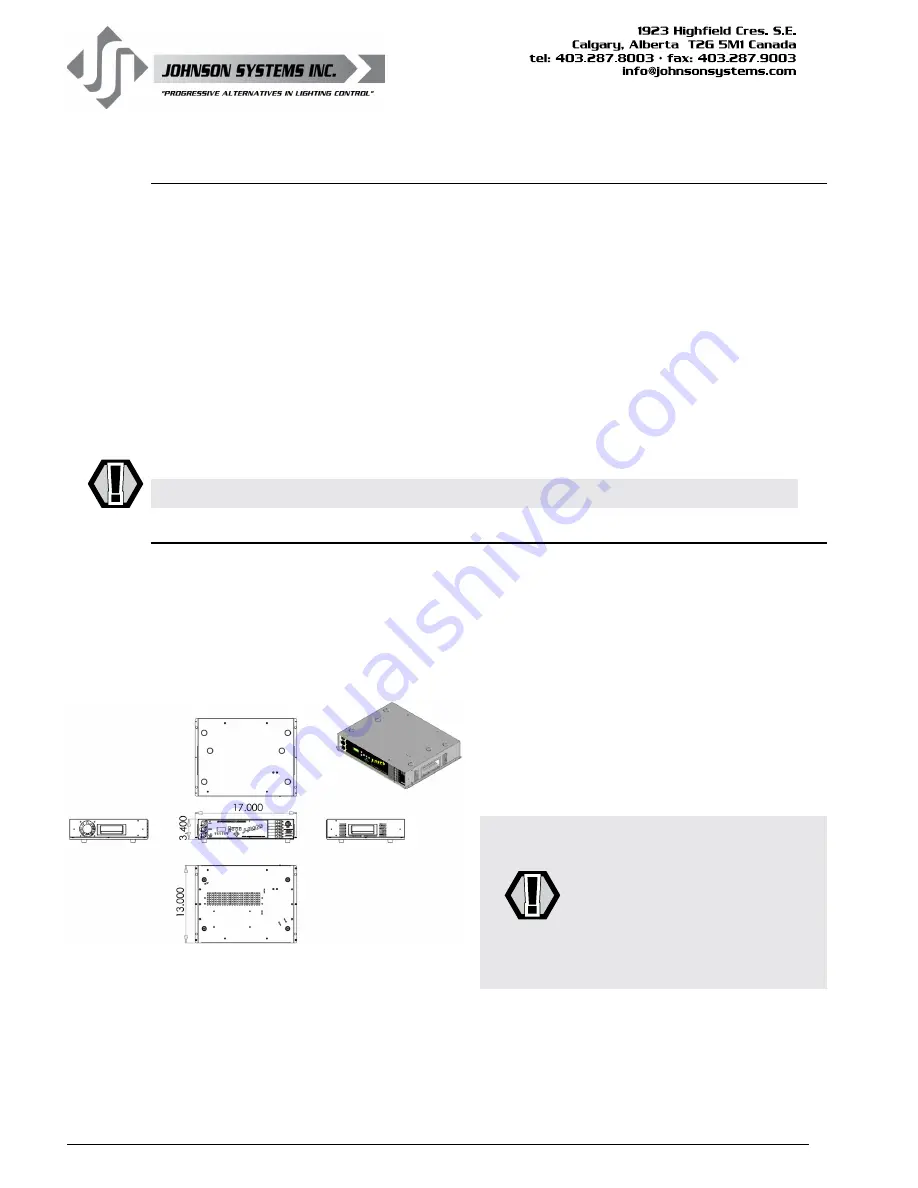 JOHNSON SYSTEMS J-PACK Series User Manual Download Page 6