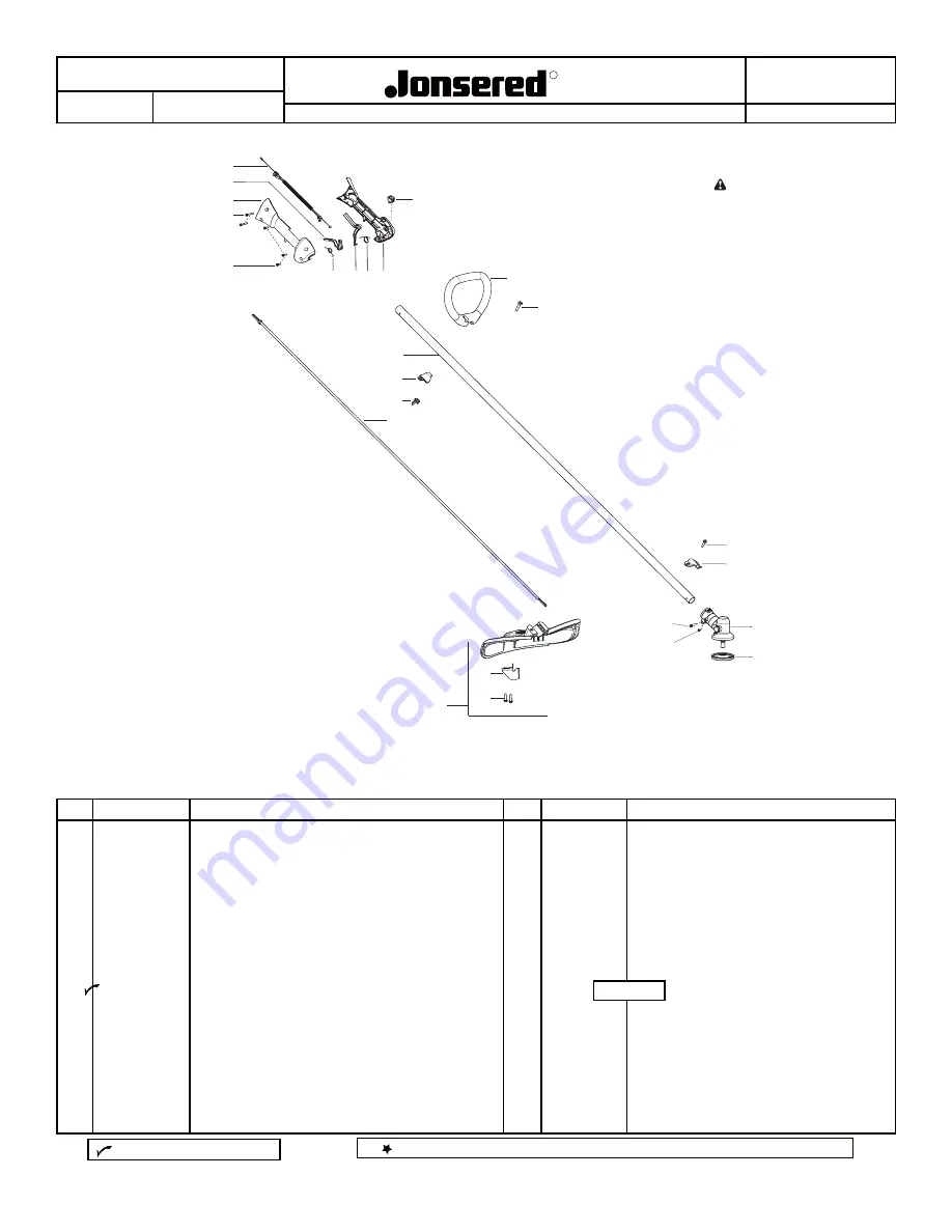 Jonsered GC2126 Spare Parts Download Page 2