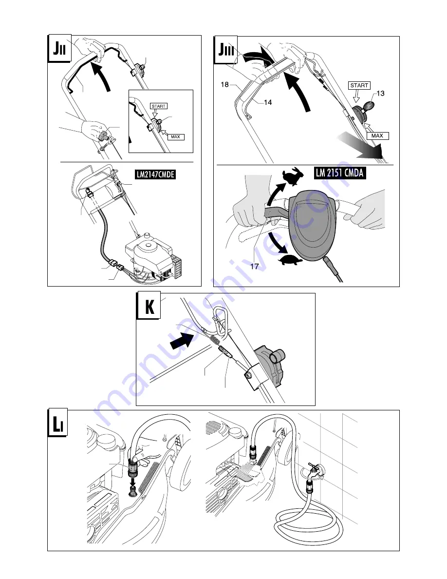 Jonsered LM 2146 CD Instruction Manual Download Page 129